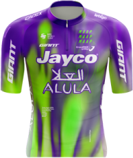 Team Jayco AlUla race jersey